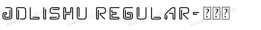 JDLiShu regular字体转换